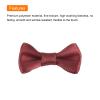 MECCANIXITY 100pcs Wine Red Bow Ties 1.2" x 0.6" Mini Bowknot for Crafting Little Satin Bows Bulk for DIY Sewing Scrapbooking Wedding Gift Present Home Decoration view 4