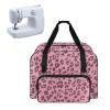 Txsniver Sewing Machine Case Versatile Sewing Machine Dust Storage Case Large Capacity Travel Tote Bag Universal Portable Sewing Machine Accessories Organizer Bag, Leopard Print Pink view 1