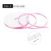 MECCANIXITY 1/4 inch 65 Yard Satin Ribbon Grosgrain Thin Solid Silk Wedding Bouquet Ribbon for Valentine's Day Gift Wrapping Cake Box Bows Pink view 2