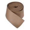 DMiotech Light Brown Faux Leather Strap 1.2 Inch Wide 39 Inch Long Flat Leather Belt Strip 1.3mm Thick Single Sided Cord for Arts Craft DIY, Traction Ropes, Bag Straps view 1