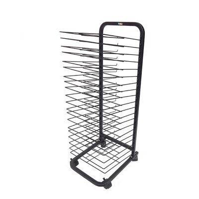 XLTFUC Art Easel Drying Rack, Painting Drying Rack with 20 Flexible Shelves 4 Wheels, Canvas Art Storage Rack for Classroom, Art Studio, Art Club