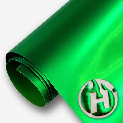 HTV4U Puff Heat Transfer Vinyl (Foil Vivid Green, 20" x 3 Yards) - DIY Craft Iron on Vinyl for Shirts, 3D Puffy Heat Press Transfer Film