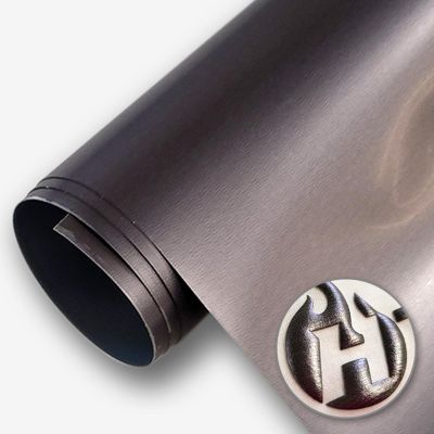 HTV4U Puff Heat Transfer Vinyl (Foil Truffle Chrome, 20" x 1 Yard) - Heat Press Transfer Film, DIY Craft Iron on Vinyl for Shirts and Garments