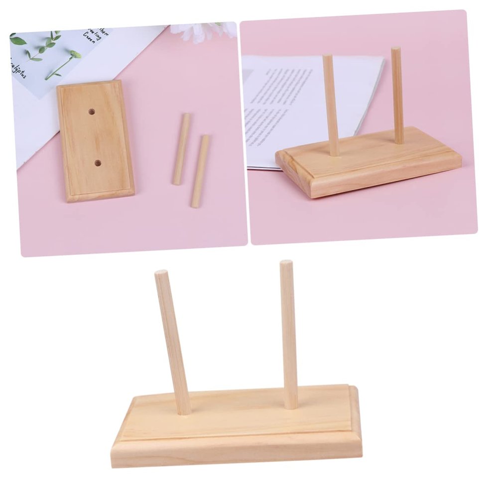 VILLCASE Wooden Spool Rack for Embroidery and Beaded Thread Durable Line Tool Holder for DIY Projects Home and Office Use Crafting Enthusiasts