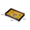 eexbz Tray Mahogany Cultural Heritage Tray, Red Rosewood Mahogany Tray, Study Room, Tea Room Desktop Storage Tray Ornaments Serving Trays view 2