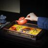 eexbz Tray Mahogany Cultural Heritage Tray, Red Rosewood Mahogany Tray, Study Room, Tea Room Desktop Storage Tray Ornaments Serving Trays view 4