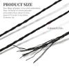 CABODYALS 10 Skeins Black Polyester Embroidery Floss Metallic Shimmer Cross Stitch Thread Gold Silver Glitter Floss Bulk for Sewing Making Friendship Bracelet Weaving Knitting Needlepoint Handcraft view 2