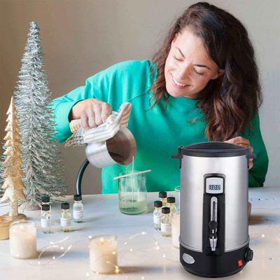 Wax Melter for Candle Making, 8-35L Large Wax Melting Furnace, Candle Making Kit, Business Home Candle Making Kit, 30-110 Temperature Control, for Soap, Soy Wax, Home or Business Use,12L