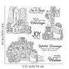 Christmas Sofa Fireplace Clear Stamps and Die Cuts Sets for Handmade Card Making Metal Cutting Dies Stencils Scrapbook Kit Embossing Supplies 2024-2025 Seals Template view 2