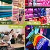 POIUNA Ribbon Organizer, 15 Tier Metal Wire Spool Rack, Double-Sided Christmas Gift Wrapping Organizer Storage Ribbon Storage Rack for Craft Cake Shop Flower Store,Tie Scarf Rack Belt Towel Holder view 4