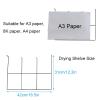 WUHUQN Sturdy Art Organizer Tabletop A3 Artwork Drying Rack for Paintings and Drawings, 10 Shelves, Ideal for Classroom, Art Studio and Home Use, 18.9 X 14.6 X 16.5 Inches, Black view 3