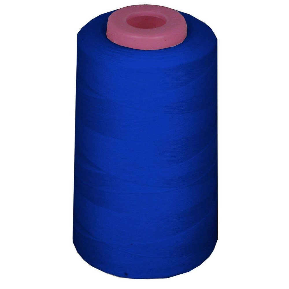 Backdrop King Inc, 6000 Yards 100% Spun Polyester Cone Serger Thread (Royal Blue, Pack of 5)