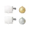 BOOWAN NICOLE Merry Christmas Ball Light Candle Silicone Mold for Candle Making, Candle Silicone Mould for Handmade DIY Home Decoration Gift for Christmas (LZ0774-775) view 1