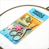 Awesome Pattern Studio Needle Minder Set - Yellowstone Magnetic Needle Minder + 2 Needle Threaders + Crane Scissors. Enamel Pin for Cross Stitch, Embroidery and Craft view 3