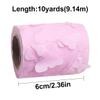 Gumney 3D Butterfly Tulle, 2.36 Inch x 10 Yards Organza Ribbon Butterfly Roll for DIY Skirt Birthday Wedding Party Supplies Dress Handmade Sewing Crafting Costume Accessories, Pink 1 view 2