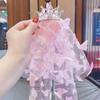 Gumney 3D Butterfly Tulle, 2.36 Inch x 10 Yards Organza Ribbon Butterfly Roll for DIY Skirt Birthday Wedding Party Supplies Dress Handmade Sewing Crafting Costume Accessories, Pink 1 view 4