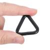 uxcell 10 Pcs Metal Triangle Ring Buckle, 5/8" Belt Fastener Connectors Strap Keeper Loop for DIY Leather Purse Bags Handbag Straps, Black view 3