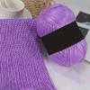 HNNBTYYQF Yarn Hand Knitting Yarn 100g/ball Blended Metallic Thick Wool Thread Yarn Silk Cotton DIY Yarn Crochet Thread for Hand Knitting Scarf Sweater(05 danxiangzi) view 1