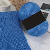 HNNBTYYQF Yarn Hand Knitting Yarn 100g/ball Blended Metallic Thick Wool Thread Yarn Silk Cotton DIY Yarn Crochet Thread for Hand Knitting Scarf Sweater(05 danxiangzi) view 4