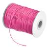 MECCANIXITY Waxed Cord 1.2mm Waxed Polyester Cord 175 Yard Wax String for Bracelet Making,Necklaces, Beading,Jewelry Making and DIY Crafts(Light Rose Red) view 1