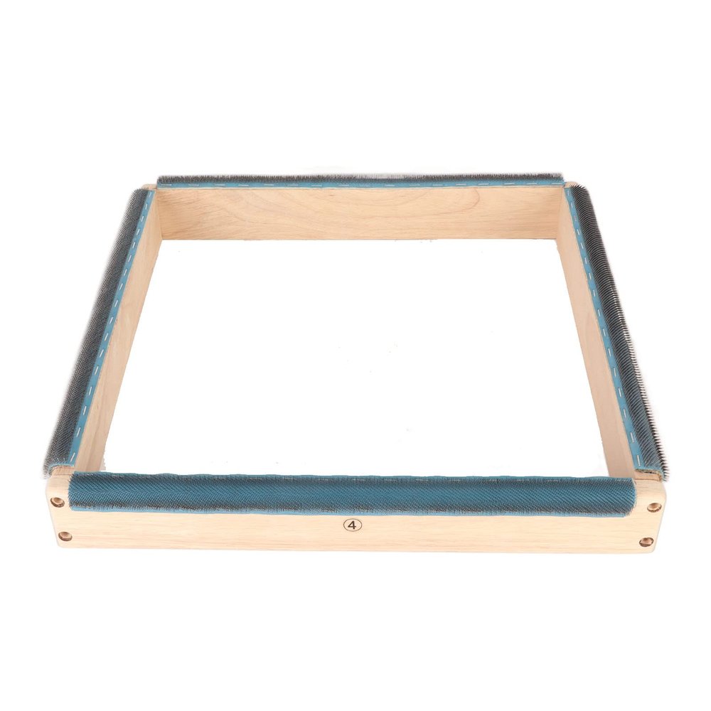 Punch Needle Frame, Punch Needle Punch Needle Tool with Screws Wrech Embroidery Strip Frame 4 Sides 15.7in Embroidery Hoop Wide Stable Sturdy Easy Assembly Rug Hooking Frame for
