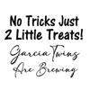 No Tricks Just 2 Little Treats Twins are Brewing Baby Shower Decal for Balloon Arch, Halloween Theme Party Letters for Photo Backdrop view 1