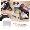 CAXUSD Craft Organizer Box Photo Storage Box Greeting Card Storage Dividers Photo Album Scrapbook view 3