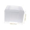 CAXUSD Craft Organizer Box Photo Storage Box Greeting Card Storage Dividers Photo Album Scrapbook view 4