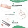 M METERXITY 99.9% Soft Copper Wire, 26 Gauge 33FT Pure Copper Wire for DIY Crafting/Jewelry Making/Gardening Plant/Beading, Craft Wire [0.4mm, 10M] view 2