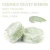 MAYREEL 1 Inch Sage Green Crushed Velvet Ribbon Frayed Edge Hand Torn Fringe for Bridal Bouquets Invitations Vow Books Gift Baskets Hair Bows 6 Yards view 2