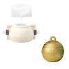 BOOWAN NICOLE Large Christmas Light Candle Vessels with Lid Silicone Molds, Christmas Ball Candle Jar Silicone Moulds for Jesmonite Concrete Cement Gifts for Christmas (SH1119-1-2) view 1