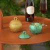 BOOWAN NICOLE Large Christmas Light Candle Vessels with Lid Silicone Molds, Christmas Ball Candle Jar Silicone Moulds for Jesmonite Concrete Cement Gifts for Christmas (SH1119-1-2) view 2