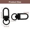 Auvotuis 30Pcs Metal Lobster Claw Clasps, 360 Swivel Trigger Snap Hooks, Key Chain Hooks, DIY Claw Clasps for Jewelry, Purse Making, Bags Keychain, Key Rings, Art Crafts (Black) view 2