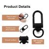 Auvotuis 30Pcs Metal Lobster Claw Clasps, 360 Swivel Trigger Snap Hooks, Key Chain Hooks, DIY Claw Clasps for Jewelry, Purse Making, Bags Keychain, Key Rings, Art Crafts (Black) view 3