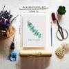 SimpleVibesXinPuwei Handmade Touch Bookbinding Kit with Oil Canvas Cover Notebook DIY, Including Instructions + Video Tutorial, Suitable for Diary/Travel/Recipe Book (Style 10) view 3