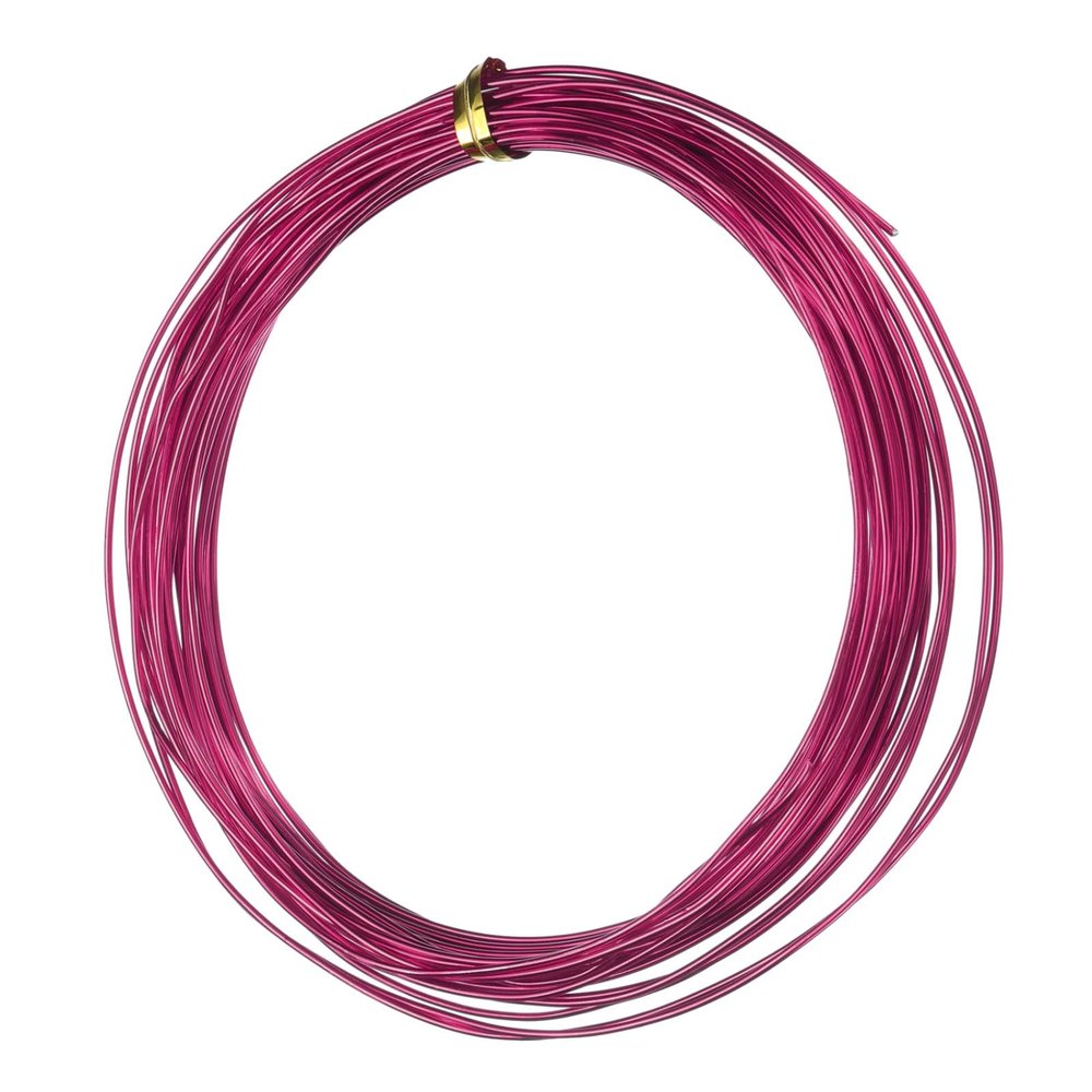 uxcell 18 Gauge 1mm Aluminum Armature Wire, 32.8ft(10m) Bendable Metal Wire Beading String Cord for DIY Jewelry Crafts Wreath Making Sculpting Floral Bonsai Trees, Wine Red