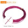 uxcell 18 Gauge 1mm Aluminum Armature Wire, 32.8ft(10m) Bendable Metal Wire Beading String Cord for DIY Jewelry Crafts Wreath Making Sculpting Floral Bonsai Trees, Wine Red view 2