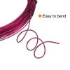 uxcell 18 Gauge 1mm Aluminum Armature Wire, 32.8ft(10m) Bendable Metal Wire Beading String Cord for DIY Jewelry Crafts Wreath Making Sculpting Floral Bonsai Trees, Wine Red view 3