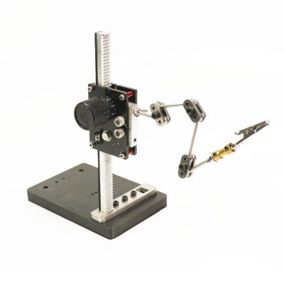 JKSVTF Armature Rigging System, for Stop Motion Animation, Stainless Steel Rig Arm, Arm Length: 28cm, Y-axis Height: 30cm, Fixing Brackets for Figures, Clay Figurines, Models