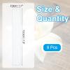 PATIKIL 8 Pcs Bookmark Resin Mould, 7.6"x1.1" Rectangle Bookmark Silicone Moulds for Epoxy Resin Blank Casting Mould for DIY Art Craft Ornament Making Tool, White view 2