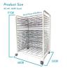 XLTFUC 20 Tier Art Drying Rack, Drying Rack Art Studio, Educational Products Drying Rack, Space Saving Rack for A2/4K Artwork/Paintings view 2