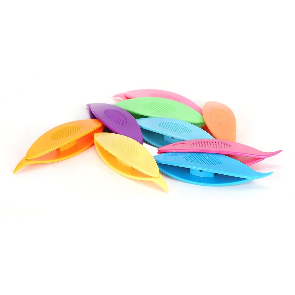 Akozon Colorful Plastic Tatting Shuttles Set - DIY Hand Knitting Craft Tool Kit with 9 Pieces Selection for Enthusiasts and Beginners