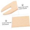 BEBEMOKO 1pc Knitting Tool Single Knitting Needle for Sweaters and Scarves Lightweight Beech Shuttle for Easy Weaving and Crochet Projects view 2