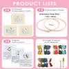 TINDTOP 3 Sets Punch Needle Kits, Flowers Punch Embroidery Kits for Adults Beginner, Tool with Punch Needle Fabric, Hoops, Yarns and Sewing Needles view 2