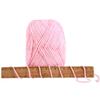 100g Crochet Thread Handmade DIY Woven Bag Doll Material Bag 5-Strand Milk Cotton Wool Yarn(Orange) view 4