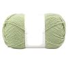 100g Hand-Knitted 2 Line Coarse Wool Ball Handmade DIY Knitted Scarf Soft Material Bag 6 Strands Milk Cotton Crochet Doll(Beanpastegreen07) view 1