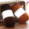 100g Hand-Knitted 2 Line Coarse Wool Ball Handmade DIY Knitted Scarf Soft Material Bag 6 Strands Milk Cotton Crochet Doll(Beanpastegreen07) view 4