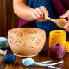 Prime Art wooden yarn bowl yarn bowl for crochet yarn bowl for knitting yarn bowl for crochet large yarn bowl (Mangowood) view 4