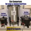 Large Industrial 67 LB Wax Melter for Candle Making: Aluminum Wax Melting Pot + Large Size Quick-Pour Spout & Free Ebook view 2