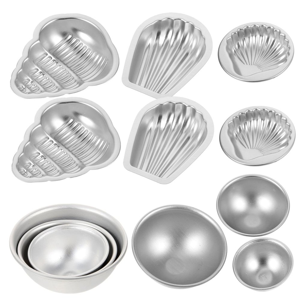 VILLFUL 12pcs Bath Salt Ball Molds Aluminum Alloy DIY Soap Mold for Home Use Easy Demolding for Bath Bombs and Soaps Beginner-Friendly Crafting Supplies